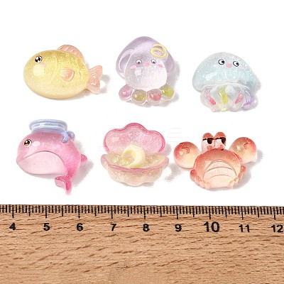 Transparent Resin Cabochons RE-CBA7AC4-01-1