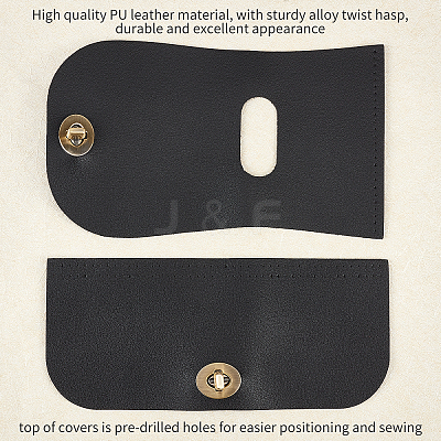 2Pcs 2 Style Alloy Twist Hasp FIND-WR0001-50C-1