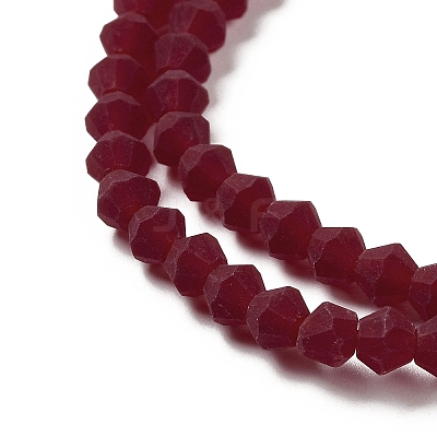 Imitate Austrian Crystal Frosted Glass Beads Strands EGLA-A039-T2mm-MD27-1