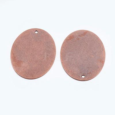 Oval Metal Tags X-KK-N0001-02R-1