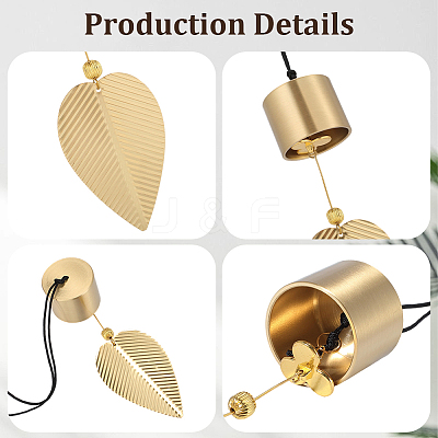 Brass Bell Pendants HJEW-WH20816-010G-D-1