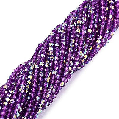 Transparent Glass Beads Strands EGLA-N028-01A-A03-1