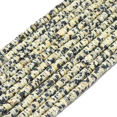 Natural Dalmatian Jasper Beads Strands G-P575-B03-4x1mm-1