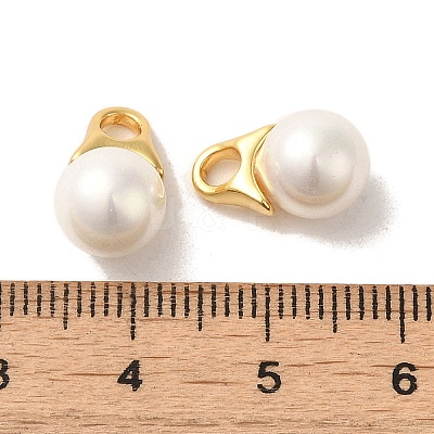 Shell Round Charms FIND-C046-01G-1