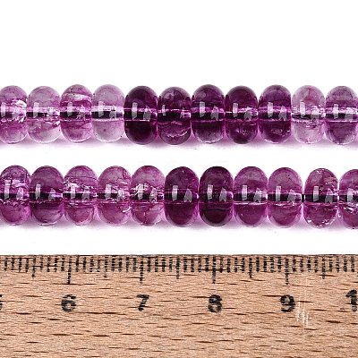 Crackle Transparent Glass Beads Strands GLAA-N074-02A-06-1
