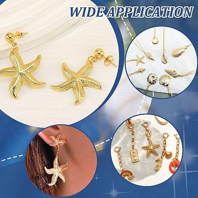10Pcs 5 Styles Brass Charms KK-AR0004-38-1
