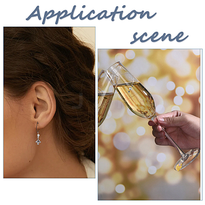 50Pcs 304 Stainless Steel Hoop Earrings EJEW-HS0001-12A-1