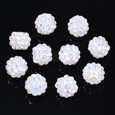 Resin Rhinestone Beads RESI-S253-12mm-GAB1-1