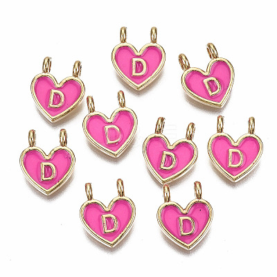 Alloy Enamel Charms ENAM-T012-02D-RS-1