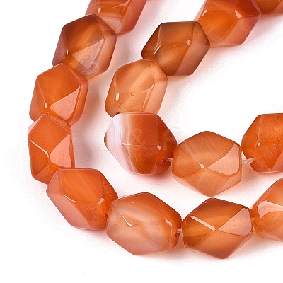 Natural Red Agate Beads Strands GG-N361-06A-02-1