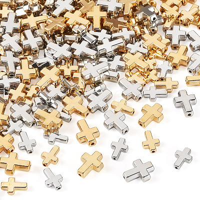 300Pcs 4 Styles CCB Plastic Beads CCB-TA0001-15-1