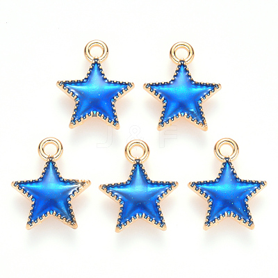 Alloy Enamel Charms X-ENAM-S121-024A-1
