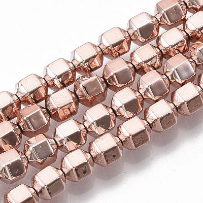 Electroplated Non-magnetic Synthetic Hematite Beads Strands G-S365-003A-1