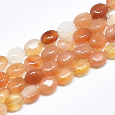 Natural Red Agate Beads Strands X-G-S357-B09-1