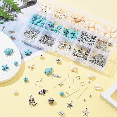 DIY Ocean Theme Earring Making Kit DIY-FS0005-54-1