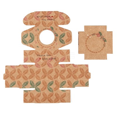 Rectangle Foldable Creative Kraft Paper Gift Box CON-B002-06A-02-1