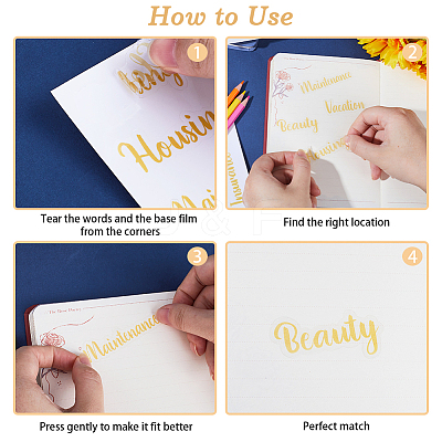 PVC Waterproof Decorative Sticker Labels DIY-WH0308-369-1
