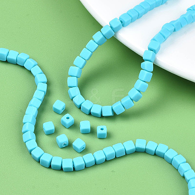 Handmade Polymer Clay Beads Strands X-CLAY-N008-061-05-1
