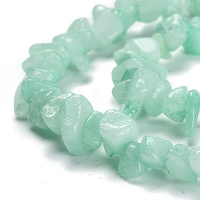 Dyed Natural Amazonite Beads Strands X-G-F703-08-1