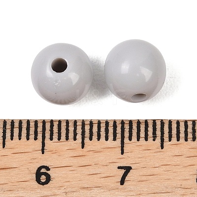 Opaque Acrylic Beads OACR-H034-50B-1