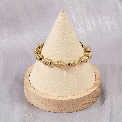 304 Stainless Steel Chain Bracelets for Women Men BJEW-Z143-27G-1