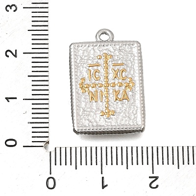 Two Tone 304 Stainless Steel Pendants STAS-D391-05GP-02-1