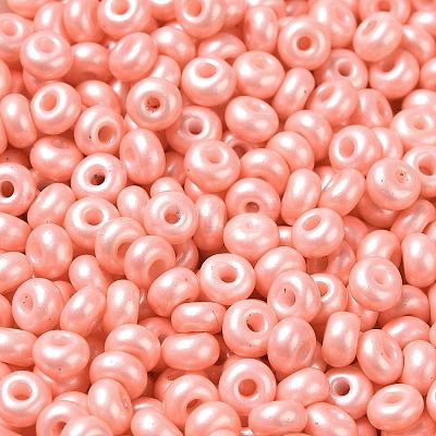 Baking Paint Luster Glass Seed Beads SEED-B001-04A-08-1