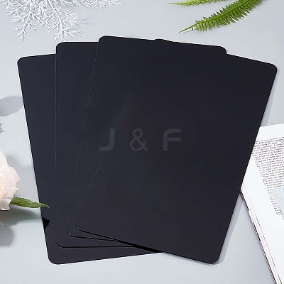 4Pcs Rectangle Acrylic Sheet OACR-PH0001-80D-1