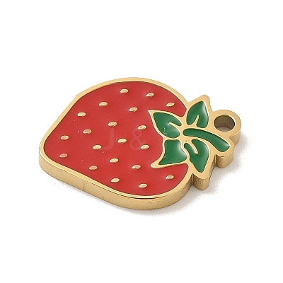 304 Stainless Steel Enamel Charms STAS-I322-84C-G-1