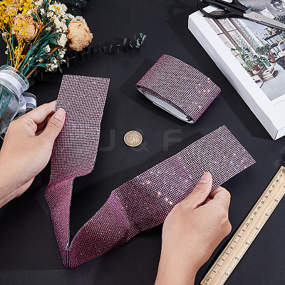 2Pcs Resin Rhinestone Glue Non-slip Car Door Stickers AJEW-GF0013-30B-1