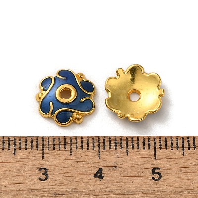 Alloy Enamel Beads Caps FIND-G074-02M-1