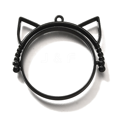 Alloy Open Back Bezel Pendants PALLOY-I223-06EB-1