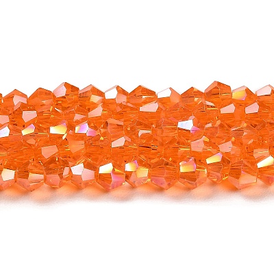 Transparent Electroplate Glass Beads Strands EGLA-A039-T2mm-B11-1