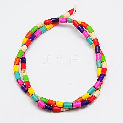 Synthetic Turquoise Beads Strands TURQ-G120-5x9mm-11-1
