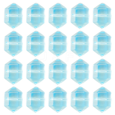30Pcs Transparent Handmade Lampwork Beads LAMP-TADJ0001-12E-1