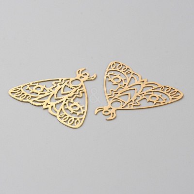 Hollow Brass Pendants KK-CJC0009-02C-05-1