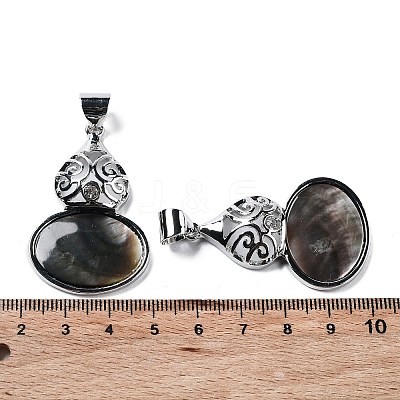 Natural Paua Shell Pendants FIND-A036-01P-03-1