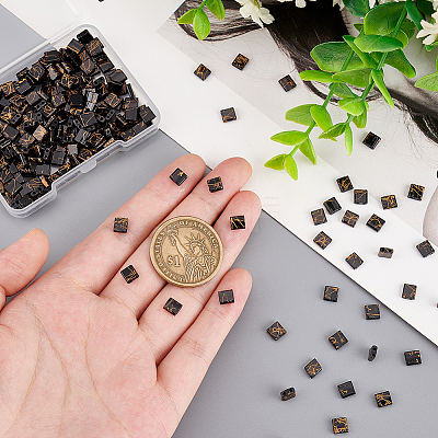 240Pcs 2-Hole Glass Seed Beads SEED-PH0001-75-1
