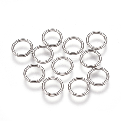 Tarnish Resistant 304 Stainless Steel Soldered Closed Jump Rings STAS-M274-024B-1