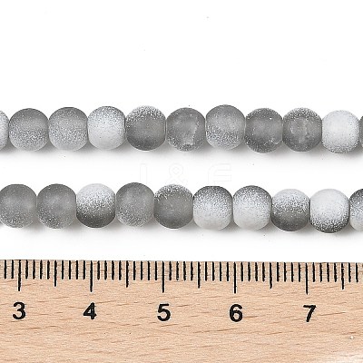 Frosted Crackle Glass Beads X1-GLAA-U001-8mm-M06-1
