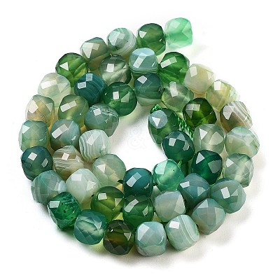 Natural Agate Dyed Beads Strands G-H028-A08-03-1