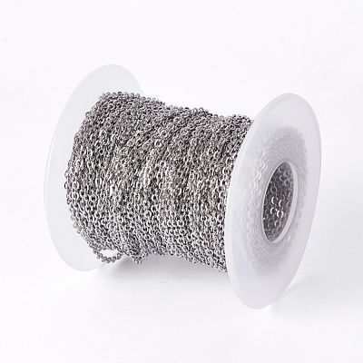 Tarnish Resistant 304 Stainless Steel Cable Chains STAS-I107-04P-1