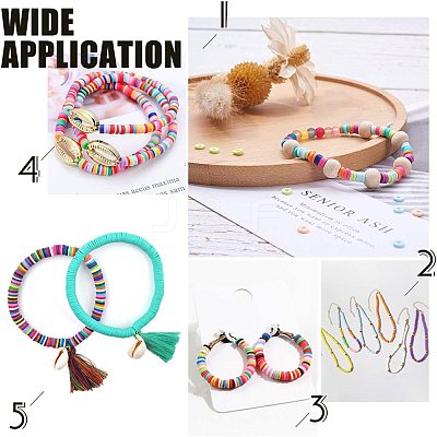 Handmade Polymer Clay Beads CLAY-R067-3.0mm-32-1