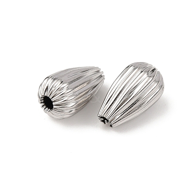 Textured 304 Stainless Steel Beads STAS-I358-11P-02-1