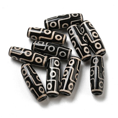 Tibetan Style dZi Beads Strands G-P526-B14-1