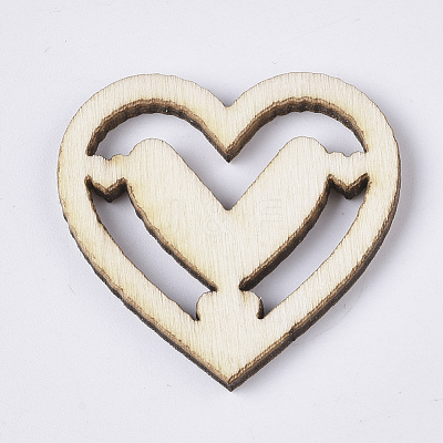 Valentine's Day Theme Laser Cut Wood Shapes WOOD-T011-51-1