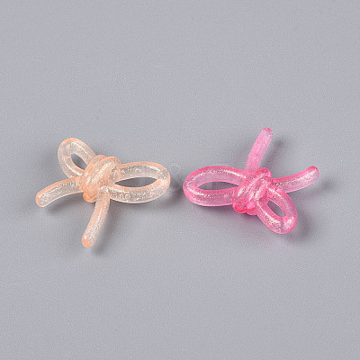 Luminous Frosted Transparent Acrylic Beads TACR-T029-24M-1