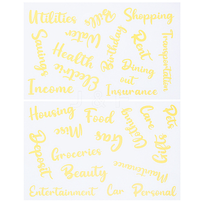 PVC Self Adhesive Decorative Stickers DIY-WH0308-368B-1