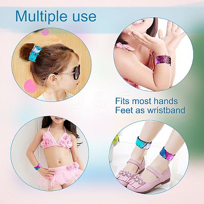 Mermaid Slap Bracelets BJEW-TA0003-01-1