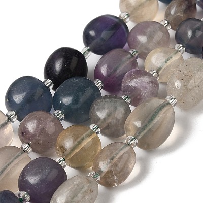 Natural Fluorite Beads Strands G-Q169-E07-01-1